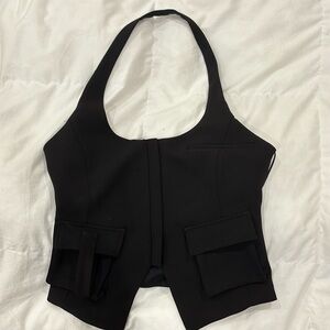 Zara zip front vest
